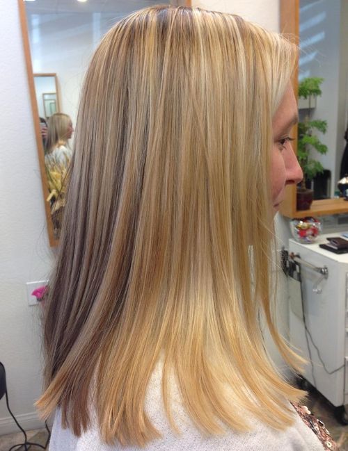 Layered Medium Straight Hairstyle