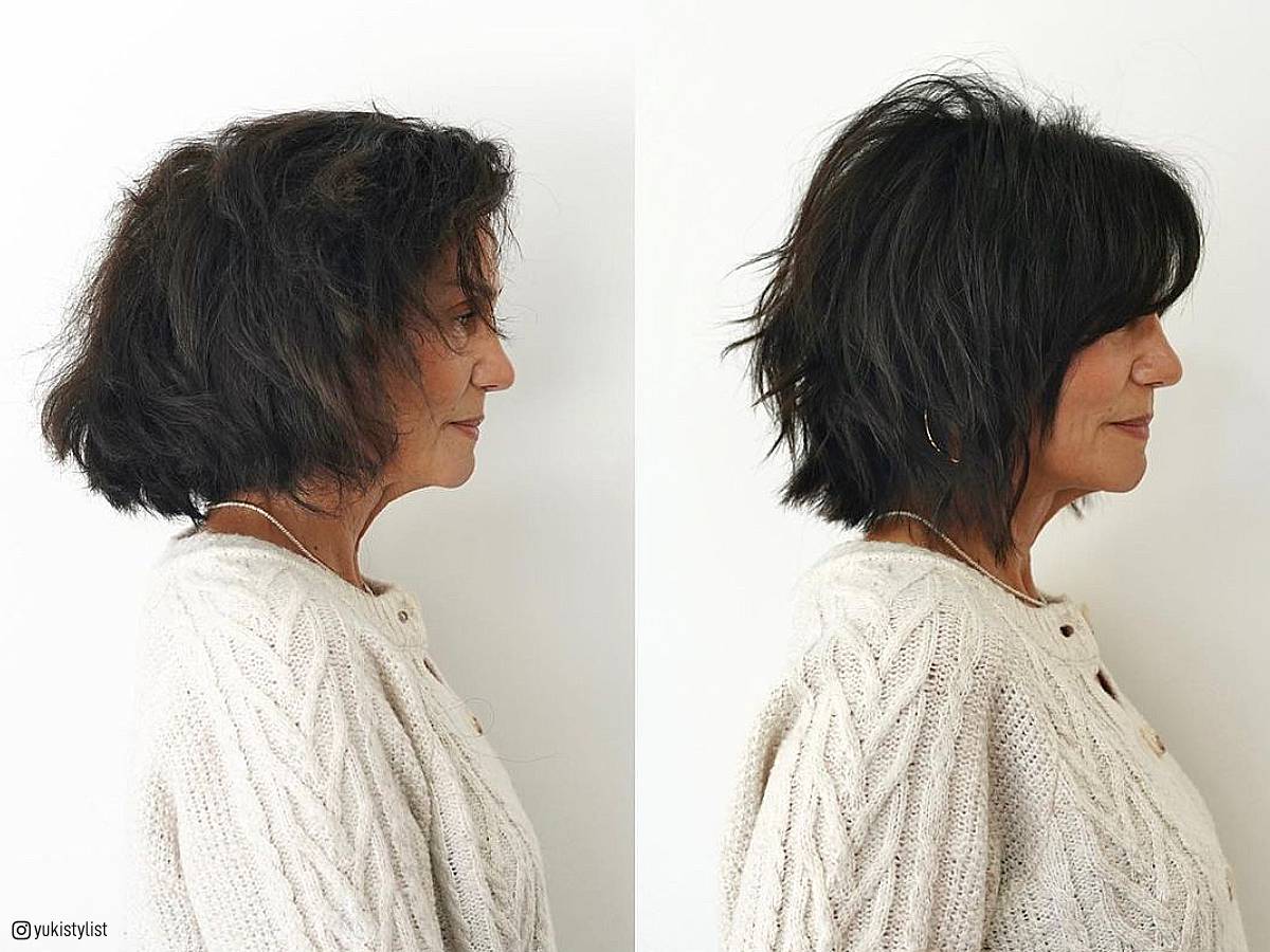 Short Choppy Hairstyles for Over 60